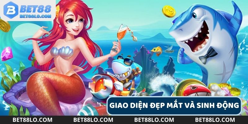 Điểm mạnh của tựa game săn cá này chính là thiết kế đồ họa ấn tượng