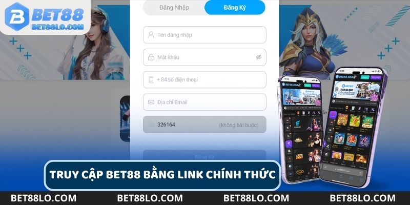 Hãy sử dụng link đăng ký Bet88 chính thức để tránh các rủi ro không mong muốn