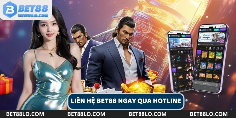 Liên hệ Bet88 ngay qua hotline để được hỗ trợ nhanh chóng