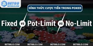 các hình thức cược tiền trong poker